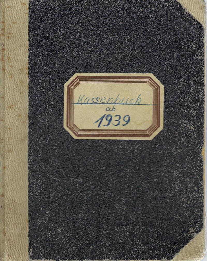 Kassenbuch aus 1939